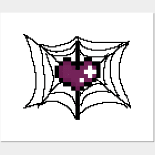 spider web heart :)) Posters and Art